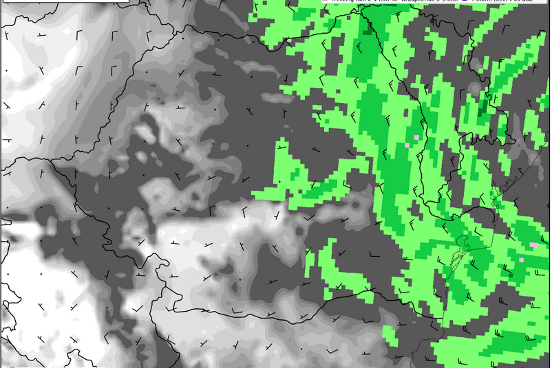 Actual forecast weather-model picture provided by the user