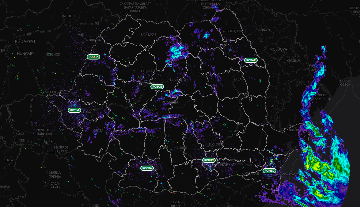 Actual WXRadar radar picture provided by the user